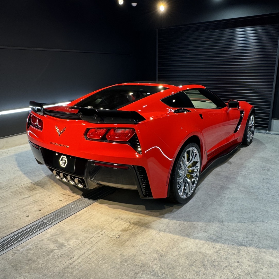 シボレー コルベット Z06 豊田市のお客様 セラミックコーティング｜ボディ磨き カーコーティング専門店